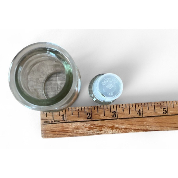 Vintage Mixed Size Mini Clear Glass Bottle Set 7 Stoppers Vase Alchemy Cottage - Picture 11 of 12